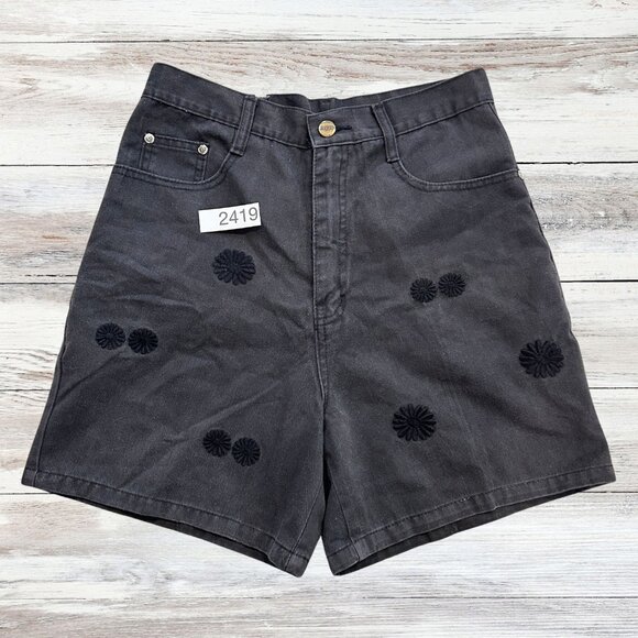 Jordache Vintage 1990's 90's Button Fly High Rise Bermuda Minhao Mom Shorts Sz M - Picture 4 of 5